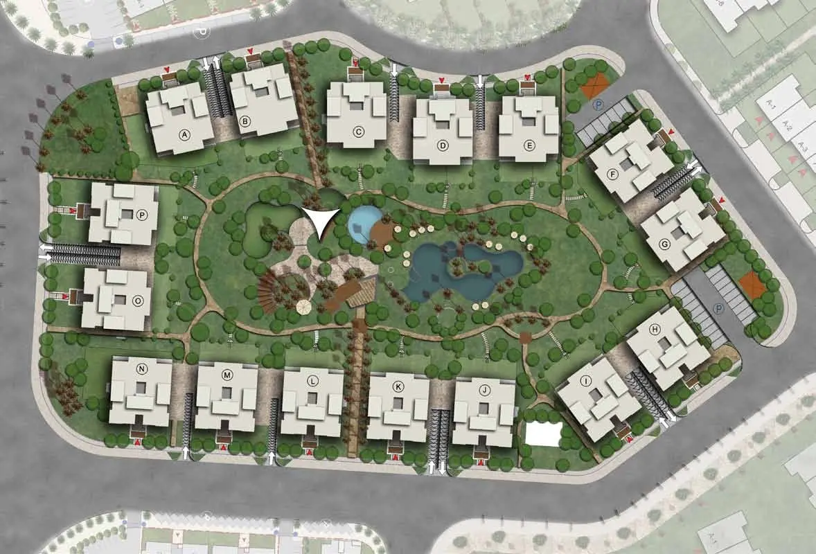 Master plan of One 16 Sheikh Zayed Compound